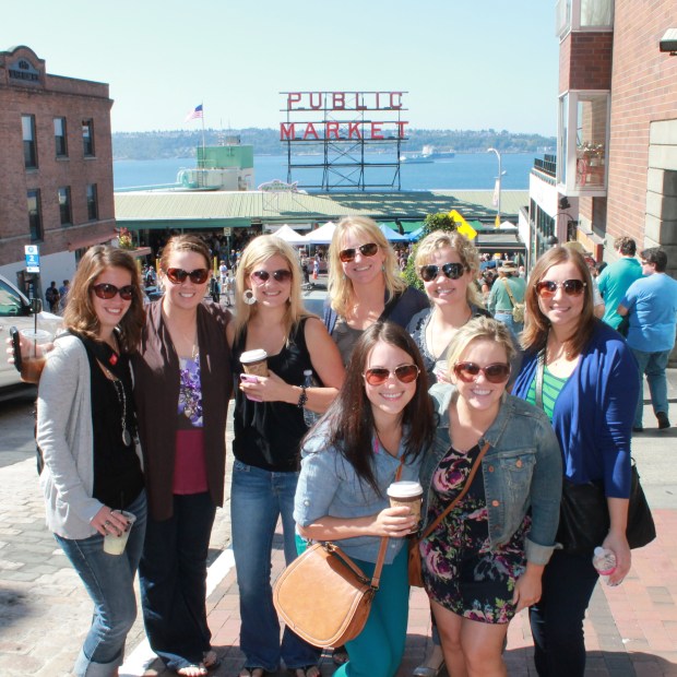 Picture in front of Pike's Place Market Sign