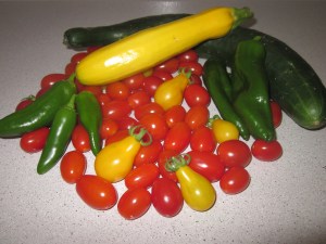 Fresh veggies from the garden