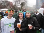 Enjoying a beer at Shamrock Run