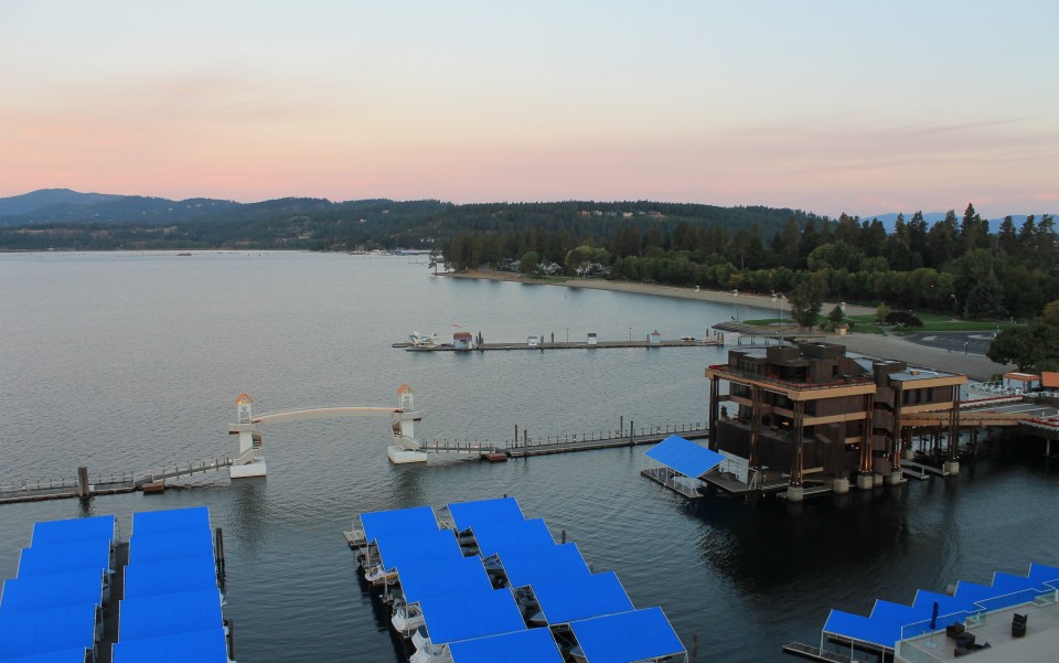 Opposite View from Coeur d'Alene Lake Tower Room