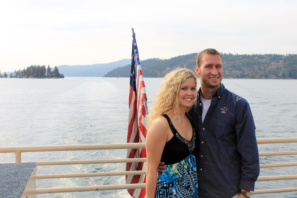 Aboard the Coeur d'Alene lake cruise