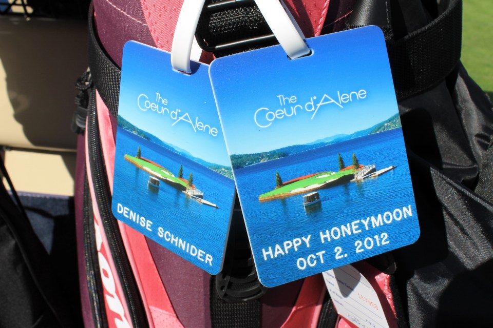 honeymoon golf tags