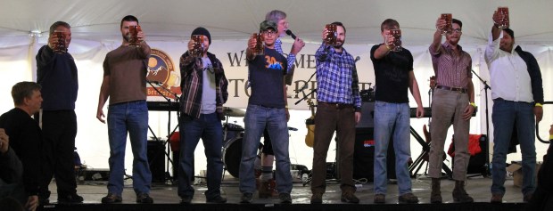 Stein holding at Great Northwest Oktoberfest