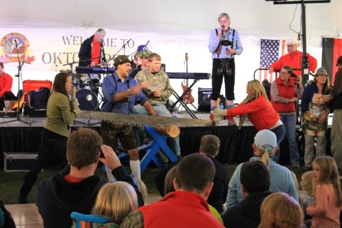 Whitefish Oktoberfest Log Sawing